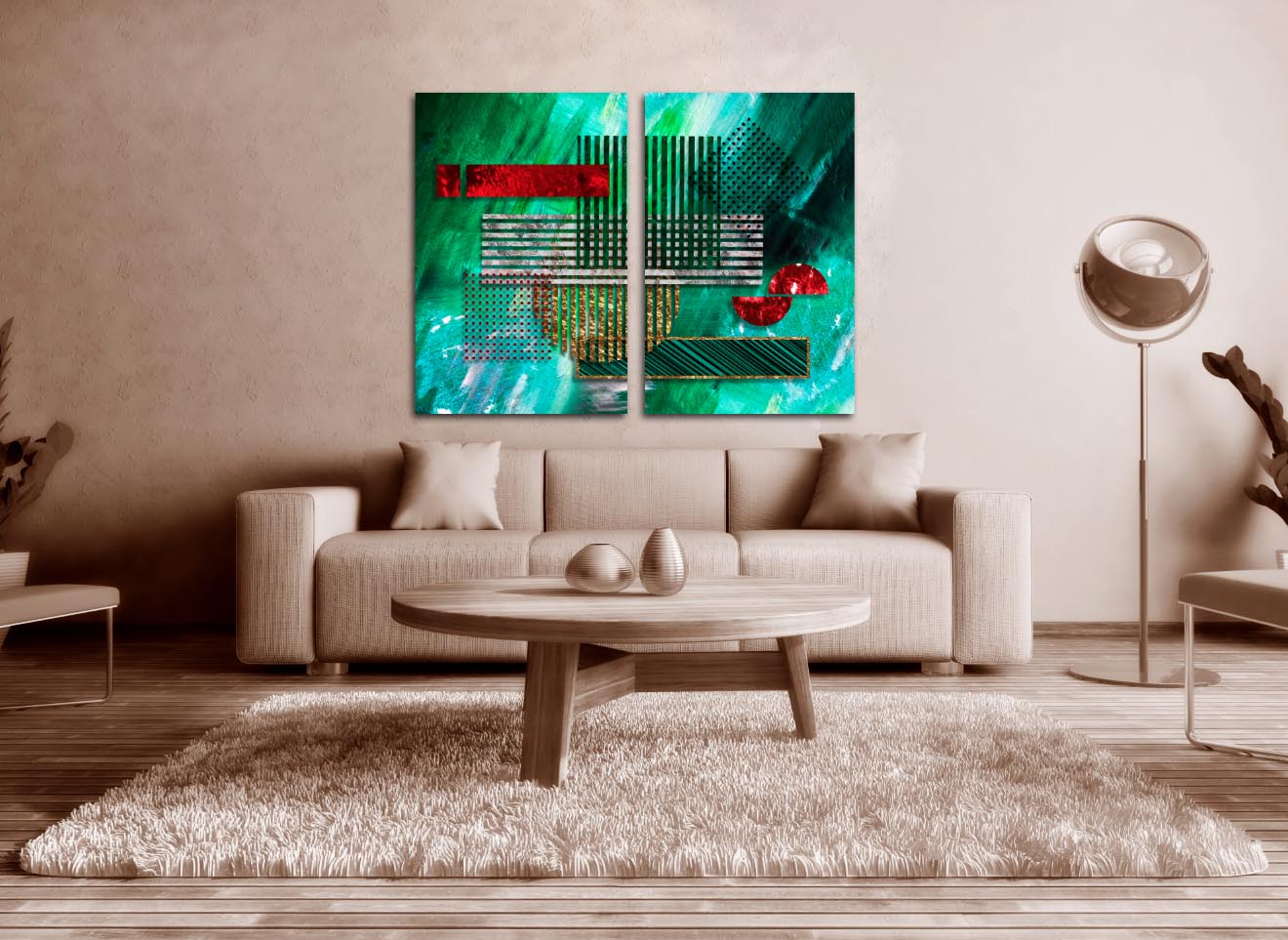 Smaragdgrünes Dekor, moderne abstrakte Kunst, 3-teiliger Rahmen, Leinwand, mehrteilige Leinwand, Wandkunst, Leinwandgemälde, abstrakte Wandkunst, Heimwanddekoration