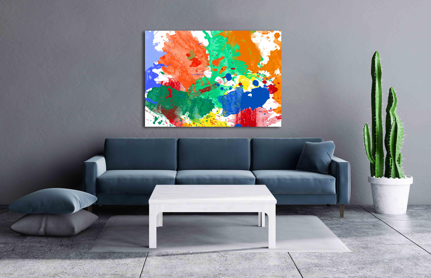 Abstrakter Druck mit Pinselstrichen, Aquarell, abstrakte Wandkunst, Heimwanddekoration, moderne abstrakte Kunst, mehrteilige Leinwand, 3-teilige Wandkunst