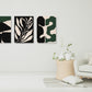 Mid Century Modern abstrakte Wandkunst, druckbares Wandkunst-Set von 3, minimalistische Wandkunst, geometrisches Leinwandgemälde