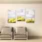 Goldene Berge Wandkunst, 3er Set Drucke Leinwandgemälde, Wandbilder Berge, Natur Wandkunst, Bergkunstdruck
