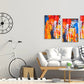 Abstrakte Wandkunst, moderne Wandkunstgemälde auf Leinwand, dekoratives Geschenk, druckbares Wandkunstset von 3, mehrteilige Wandkunst