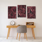 Blätter Wandkunst, moderne Wandkunst, Leinwandgemälde, Pflanzenwandkunst, dekoratives Geschenk, druckbares Wandkunstset von 3, mehrteilige Wandkunst