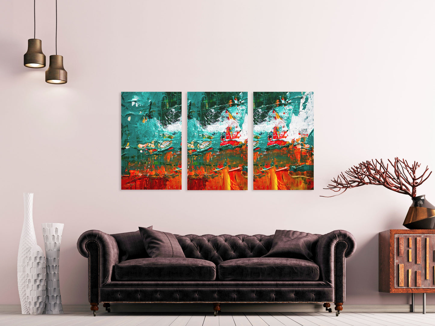 Abstrakte Wandkunst, maritime Wandkunst, moderne Wandkunst Leinwand abstrakt, dekoratives Geschenk, druckbares Wandkunst-Set von 3, abstrakte Malerei