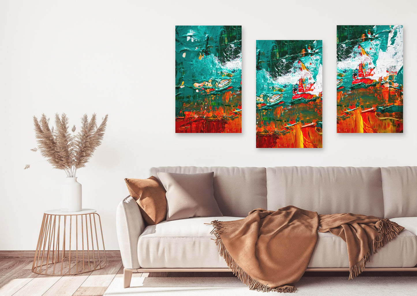 Abstrakte Wandkunst, maritime Wandkunst, moderne Wandkunst Leinwand abstrakt, dekoratives Geschenk, druckbares Wandkunst-Set von 3, abstrakte Malerei