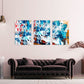 Abstrakte Wandkunst, moderne Wandkunst, Leinwand, abstraktes dekoratives Geschenk, druckbare Wandkunst, 3er-Set, abstraktes Gemälde, blaue Leinwand-Wandkunst