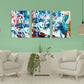 Abstrakte Wandkunst, moderne Wandkunst, Leinwand, abstraktes dekoratives Geschenk, druckbare Wandkunst, 3er-Set, abstraktes Gemälde, blaue Leinwand-Wandkunst