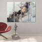 Marmor-Wanddekor, abstraktes Marmor-Leinwandbild, abstrakte Wandkunst in Gold und Schwarz auf Leinwand, mehrteiliges Wandbild auf Marmor-Leinwandbild
