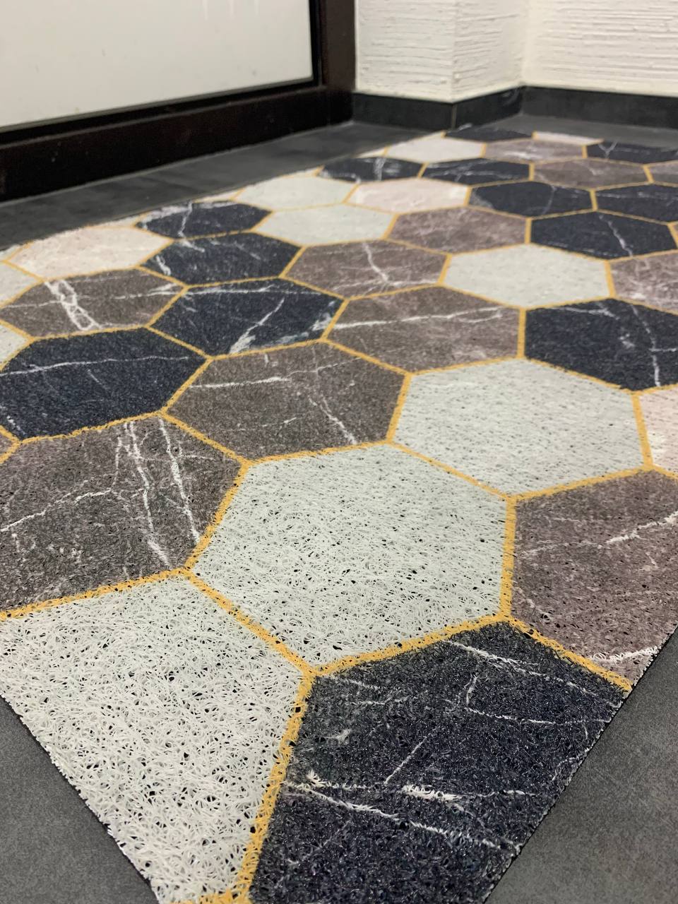 Teppich, Eingangsmatte auf Gummibasis „Marmor“