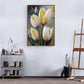 Große Tulpen Wandkunst, floraler Leinwanddruck, druckbares gerahmtes Kunstwerk, weiße Blumen Wandkunst, botanischer Floater-Rahmen Wohnzimmer Wandkunst