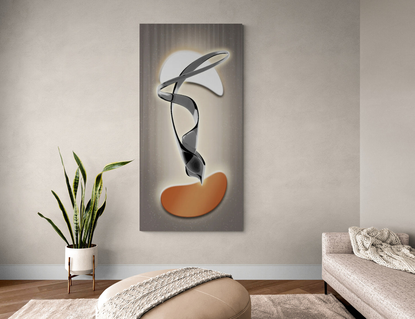 Große abstrakte Wandkunst, vertikal gerahmter Leinwanddruck, druckbares Floater-Rahmen-Kunstwerk, moderner Wandkunstdruck für Wohnzimmer, große Wandkunst