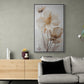 Florale Leinwandkunst, großer gerahmter Leinwanddruck, sanfte Blumen Wandkunst, druckbares Floater-Rahmen-Kunstwerk, Wildblumen-Schlafzimmer-Leinwanddruck