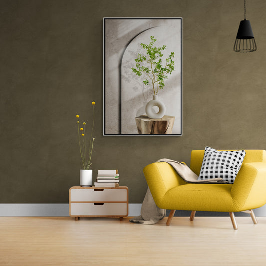 Stillleben Wandkunst, Chinoiserie Leinwanddruck, Wandkunst mit Pflanzen, gerahmtes orientalisches Kunstwerk, Wandkunst für Schlafzimmer, Situationsgeschenk