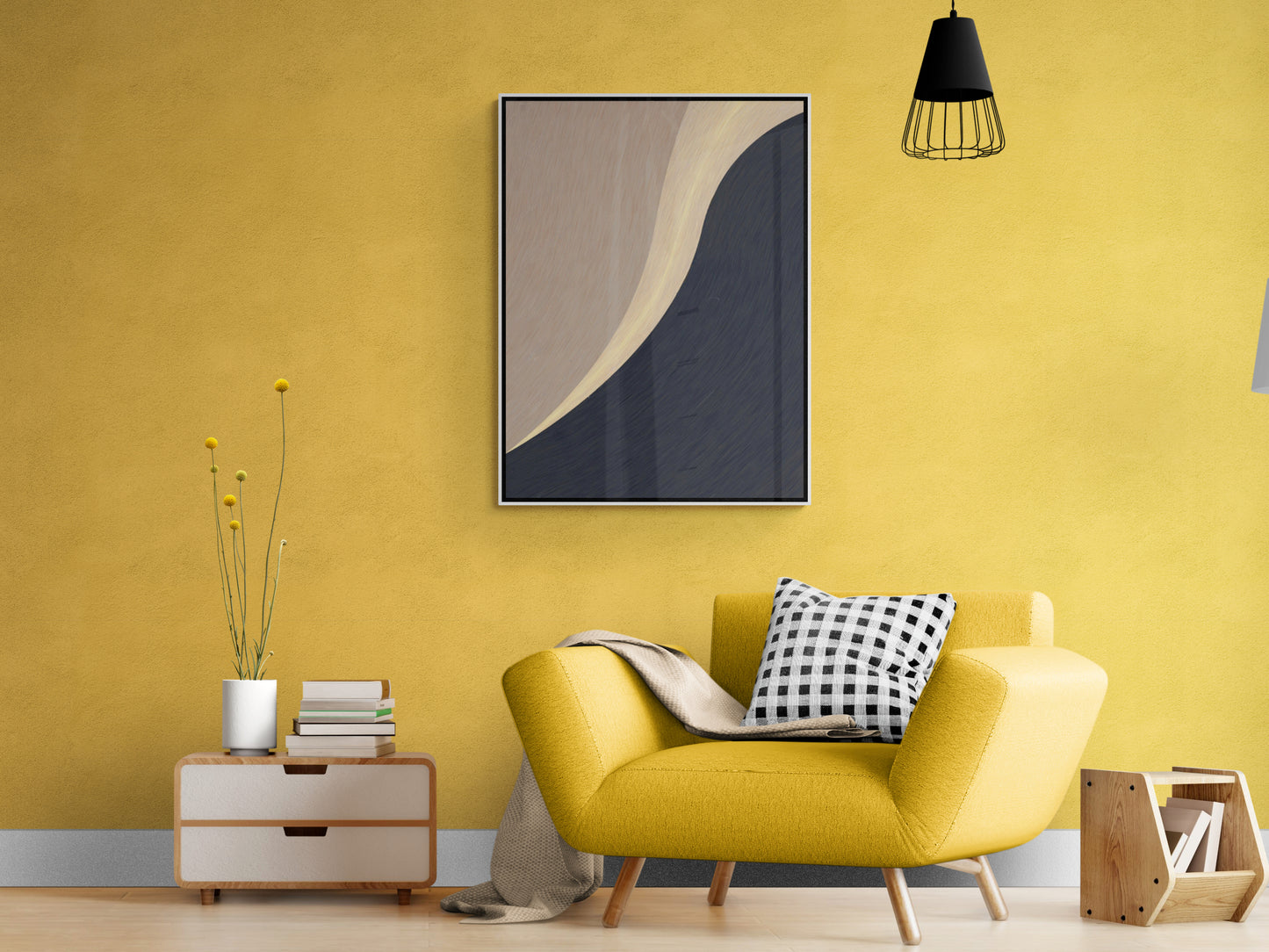 Abstrakte Wandkunst, moderner gerahmter Kunstdruck, zeitgenössische Wandkunst, große Wohnzimmer-Wandkunst, Geschenk für den Chef