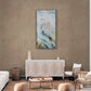 Abstrakte Wandkunst, Marmor-Leinwanddruck, modernes gerahmtes Kunstwerk, blau-weiße Wandkunst, Wohnzimmer-Wandkunst, Geschenk für ihn