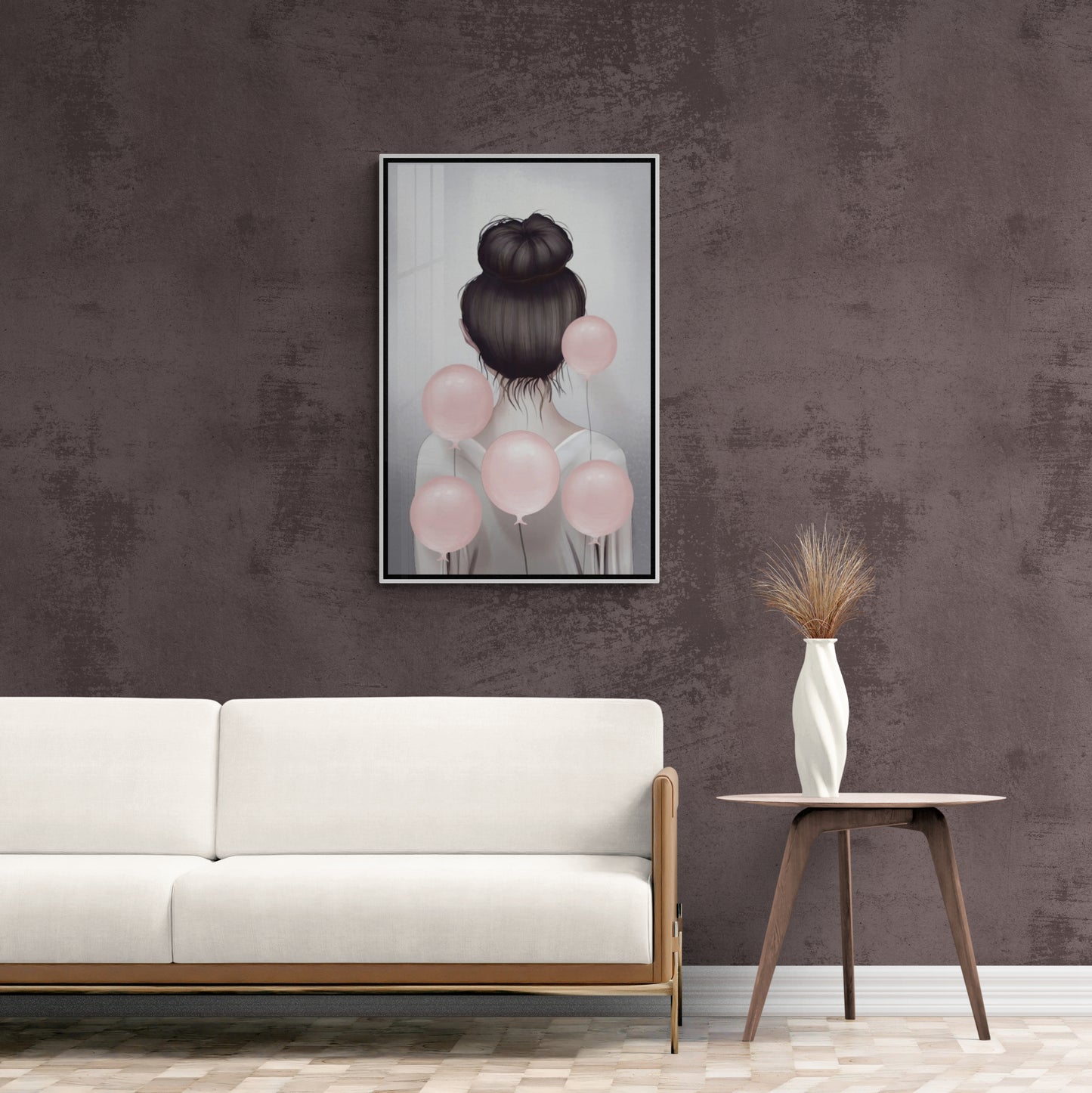 Mädchen Wandkunst, Teenager Leinwanddruck, moderner Kunstdruck, trendige Wandkunst, gerahmte Wandkunst, Designer Leinwanddruck, Geschenk für Sie