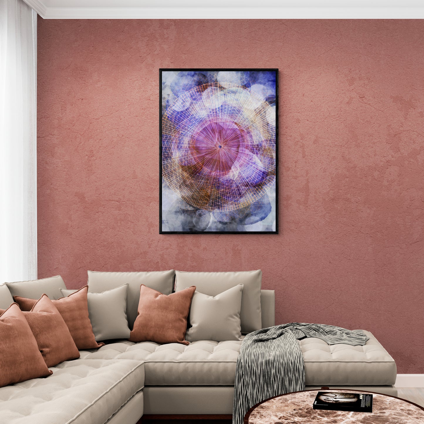 Abstrakte Wandkunst, Mystery-Leinwanddruck, gerahmter Kunstdruck, moderne Wandkunst, druckbare Wandkunst, Kunstwerk im Aluminiumrahmen, Geschenk für den Chef, Bürowandkunst