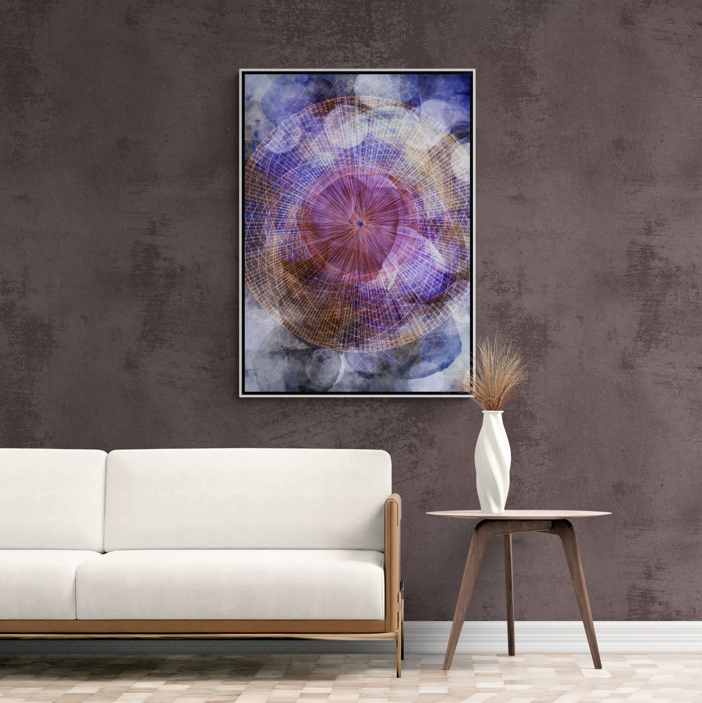 Abstrakte Wandkunst, Mystery-Leinwanddruck, gerahmter Kunstdruck, moderne Wandkunst, druckbare Wandkunst, Kunstwerk im Aluminiumrahmen, Geschenk für den Chef, Bürowandkunst