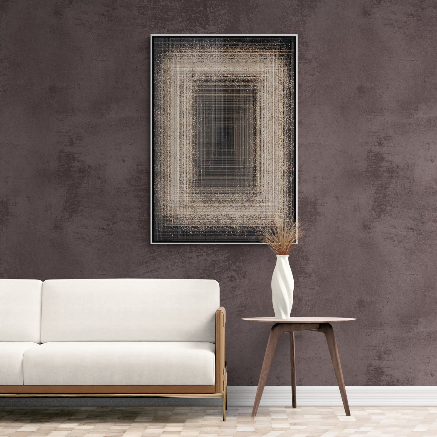 Abstrakte schwarz-weiße Wandkunst, gerahmtes zeitgenössisches Kunstwerk, großer Leinwanddruck über dem Bett, Wandkunst fürs Wohnzimmer, Geschenke für ihn