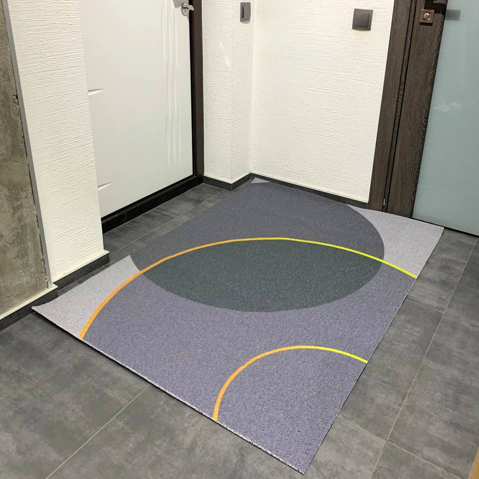 Rutschfester, schmutzabweisender Teppich, Fußmatte für den Eingangsbereich „Planeten“