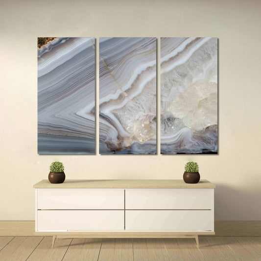 Hellblaues Wanddekor aus Marmor, Wandkunst aus blauem Marmor, Wanddekoration für Zuhause, extra große Wandkunst, moderne abstrakte Kunst, 3-teilige Wandkunst