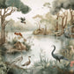 Selbstklebende Fototapete mit Natur- und Vogelmotiven „Waldesruh“