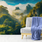 Panorama-Fototapete mit Bergmotiv, selbstklebend, Natur „Bergstille“
