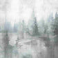 Selbstklebende Fototapete mit abstraktem Waldmotiv „Geisterwald“
