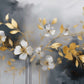 Moderne selbstklebende Fototapete mit Blumen „Blütenpoesie“