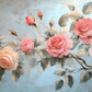 Fototapete auf Leinwand mit Rosen, „Zweig rosa Rosen“