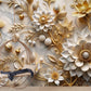 Selbstklebende Fototapete mit 3D-Blumen für die Wand „Blütenpracht“