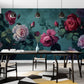 Bunte Fototapete mit Blumen „Leuchtende Rosen“