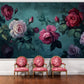 Bunte Fototapete mit Blumen „Leuchtende Rosen“
