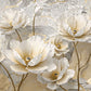 Fototapete mit großen 3D-Blumen für die Wand „Große Blumen“