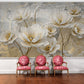 Fototapete mit großen 3D-Blumen für die Wand „Große Blumen“