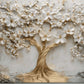 Fototapete mit 3D-Motiv, modernes Baum-Motiv für die Wand „Blühender Baum“
