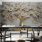 Fototapete mit 3D-Motiv, modernes Baum-Motiv für die Wand „Blühender Baum“