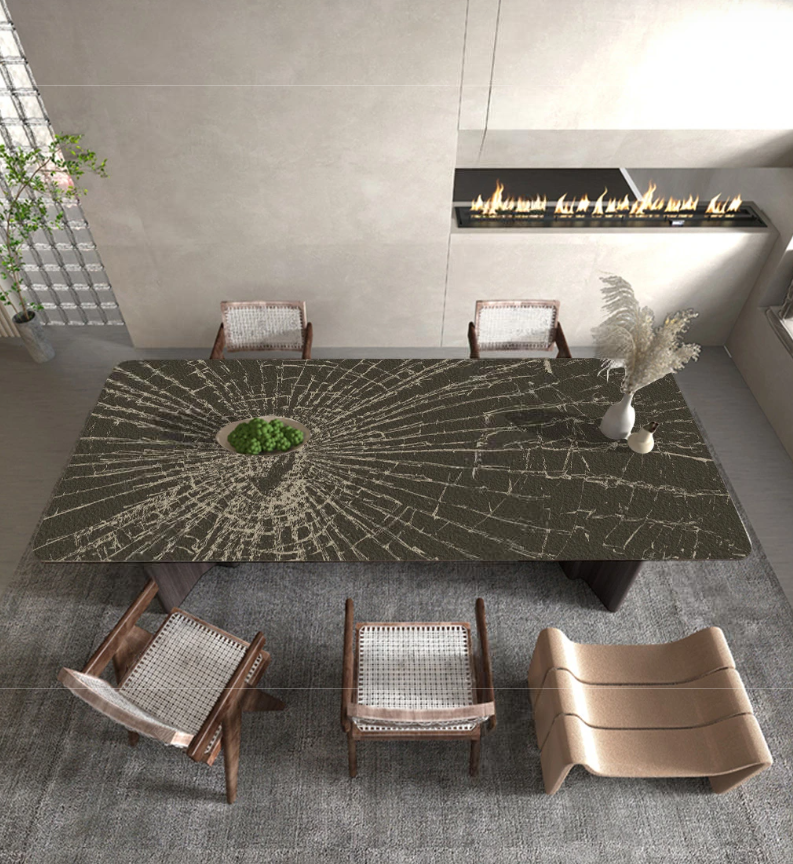 Küchentischdecke, Tischschutz vor Schmutz „Zerbrochenes Glas“