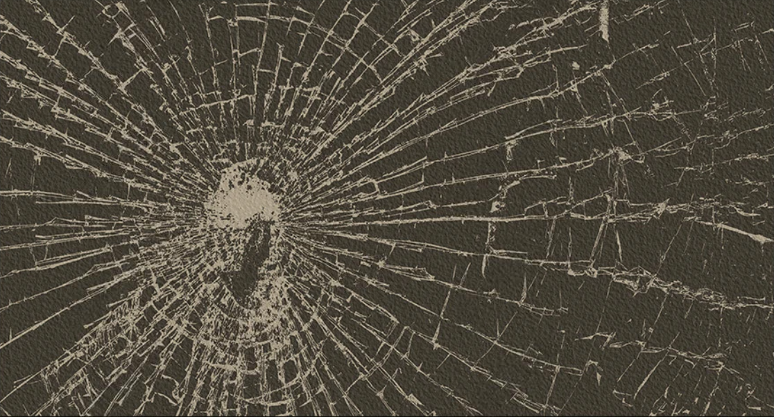 Küchentischdecke, Tischschutz vor Schmutz „Zerbrochenes Glas“