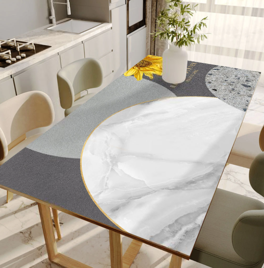 Tischdecke für Esstisch, Tischschutz „Circles“