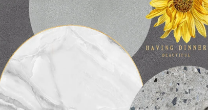 Tischdecke für Esstisch, Tischschutz „Circles“