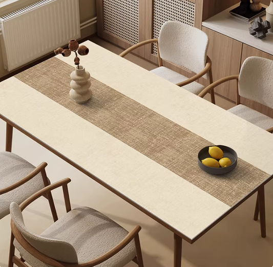 Schützende PVC-Tischdecke in Pastelltönen „Sanfte Harmonie“