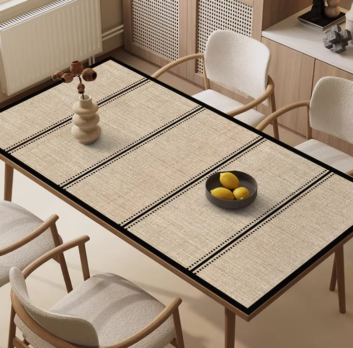 Tischdecke in neutralen Tönen „Zeitlose Balance“