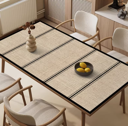 Tischdecke in neutralen Tönen „Zeitlose Balance“