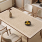 PVC-Tischdecke in Beige mit Pflanzenmotiven „Farnblätter“