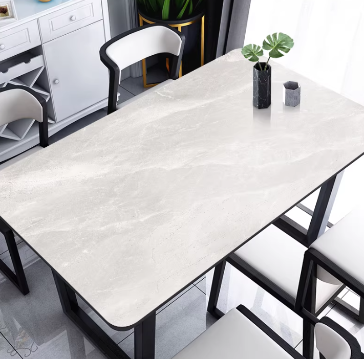Tischdecke für den Küchentisch mit neutralem Muster, modern und dekorativ „Marmor“
