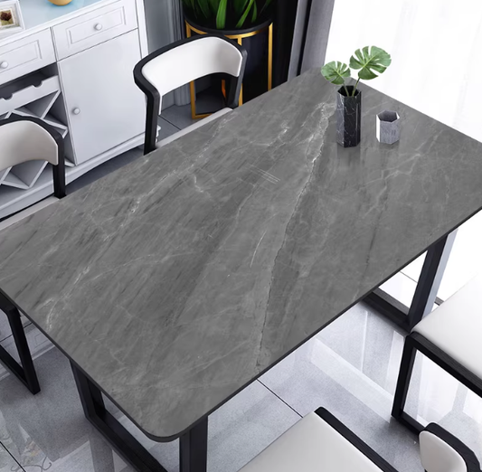 Wasserdichte Tischdecke für den Tisch „Graue Welle“