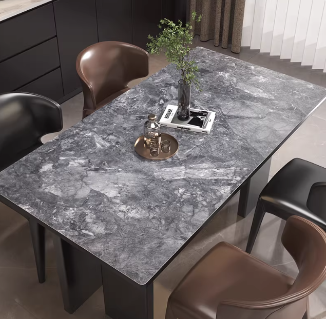 Wasserabweisende Tischdecke mit Steinmuster „Steinoptik“