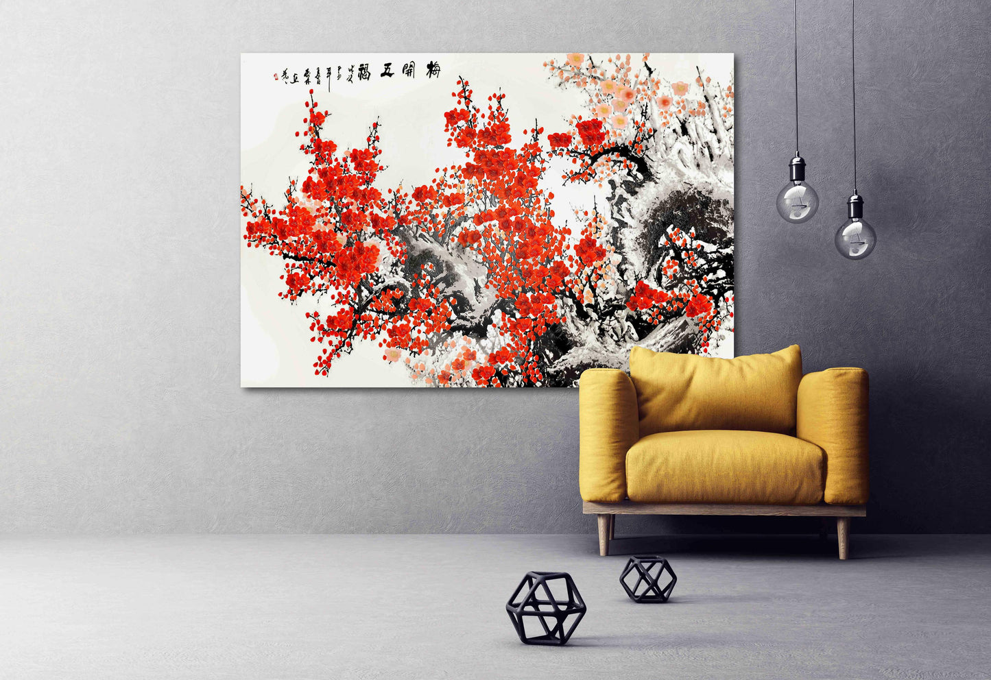 Sakura Bonsai Baum Sakura Blüten Florale Wandkunst japanische Wandkunst Leinwand japanische Drucke Wandkunst asiatische Wandkunst riesige Wandkunst