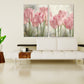 Rosa Tulpen, Blumen Wandkunst Gemälde auf Leinwand, Wohnwanddekoration, Leinwandgemälde, Wandbehang Dekor, Wandkunst für Schlafzimmer