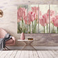 Rosa Tulpen, Blumen Wandkunst Gemälde auf Leinwand, Wohnwanddekoration, Leinwandgemälde, Wandbehang Dekor, Wandkunst für Schlafzimmer